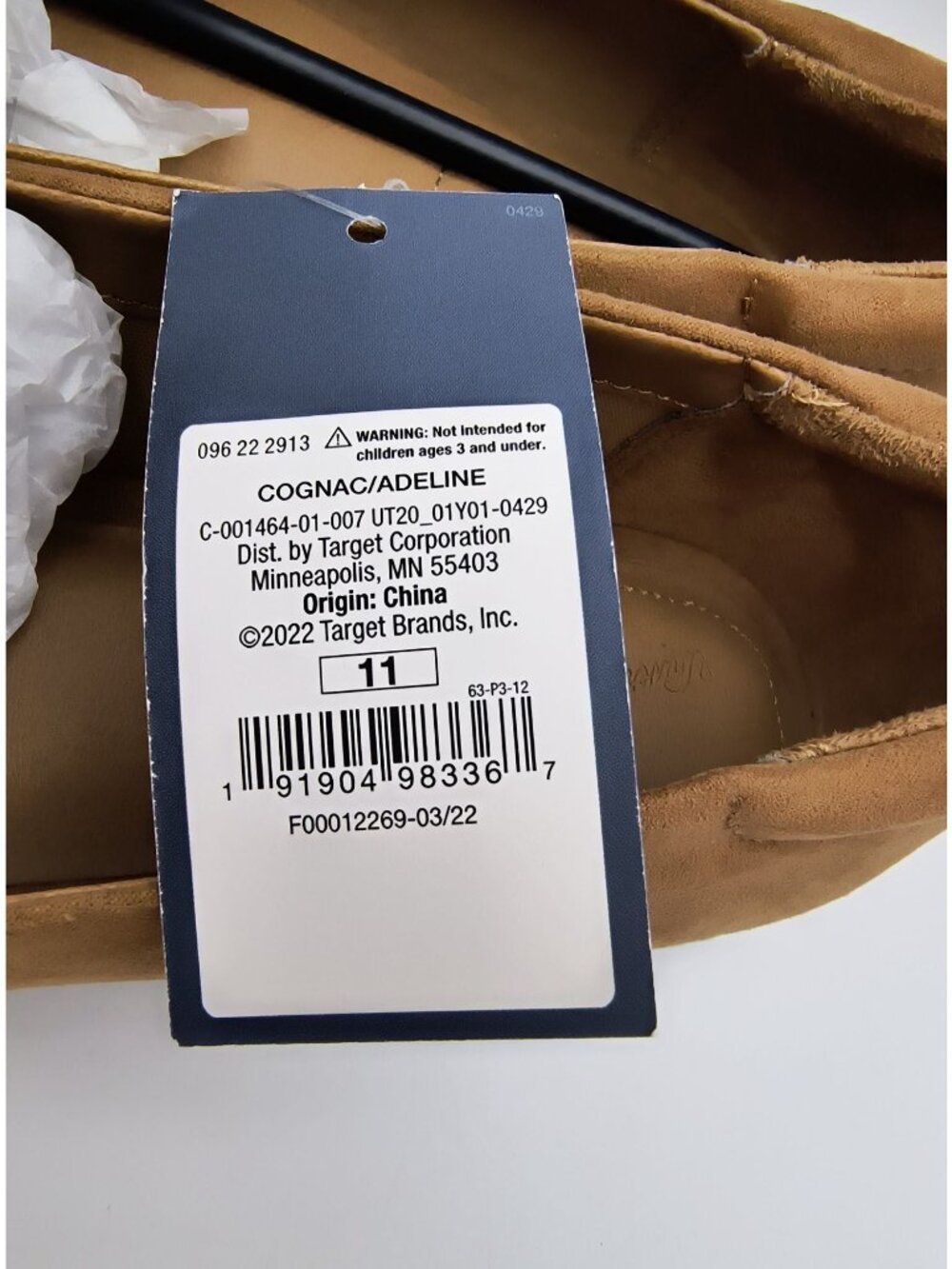 Universal Thread Cognac Adeline Suede Slip-On Loafers Size 11 Women’s Casual - Picture 6 of 7